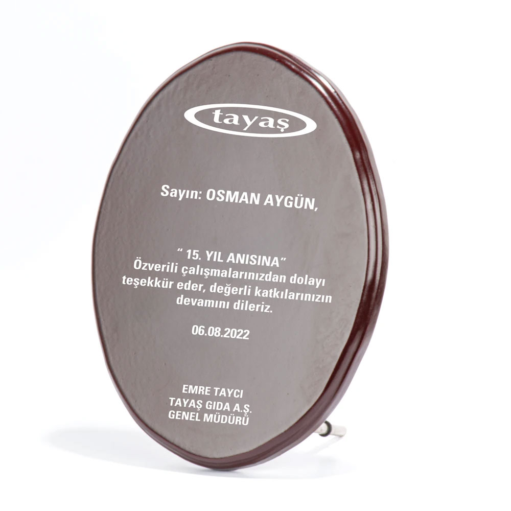 Ahşap Plaket